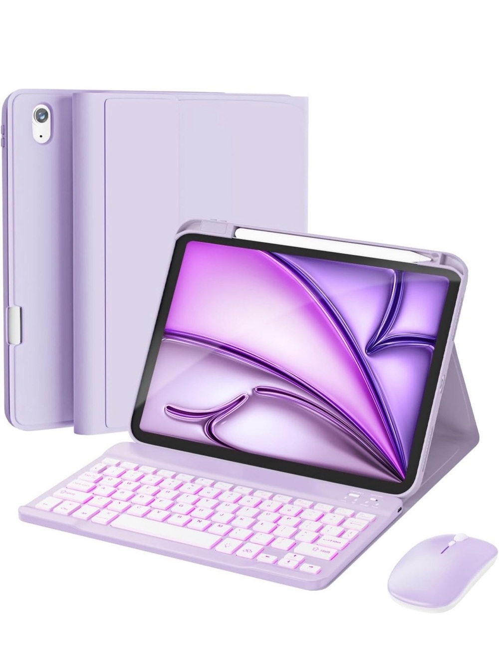 iPad Air Keyboard Case + Wireless Mouse (Brand New)